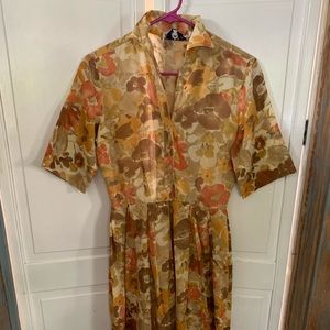 Vintage Floral Fit and Flare